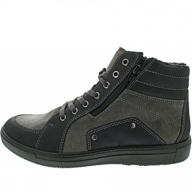 Jomos Herren Schnürstiefel In Schwarz-Shark Jomos Herren Schnürstiefel In Schwarz-Shark