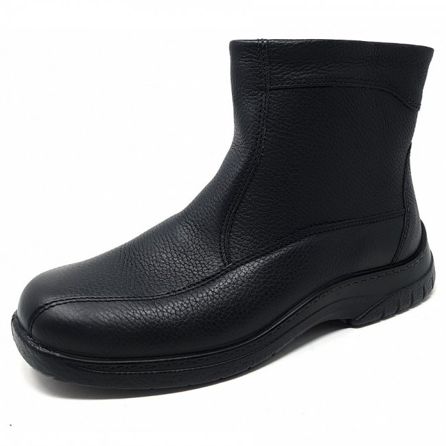 Jomos Herren Bolzano Schaftstiefel In 000 Schwarz Mit Lammfell